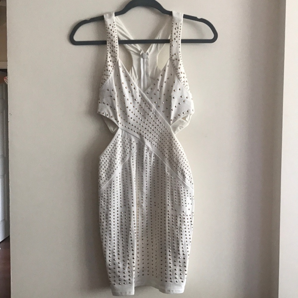 White cutout dresss